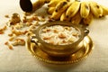 Sweet Semiya payasam served in brass bowl