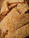 Sweet sesame brittle