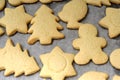 Sweet shortbread fingers on white background.