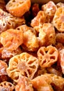 Sweet sliced dried bael fruits