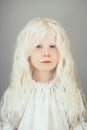 sweet small girl precious childhood albino blonde Royalty Free Stock Photo