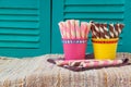 Sweet snacks on napkin,sweet backgrounds