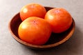 Sweet and soft fruit ripe persimmon Royalty Free Stock Photo