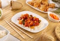 Sweet and sour chicken Royalty Free Stock Photo