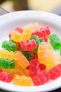 Sweet and sour colorful gummy bears Royalty Free Stock Photo