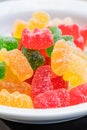 Sweet and sour colorful gummy bears Royalty Free Stock Photo