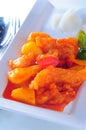 Sweet sour fish fillet