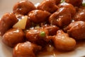 Sweet and sour pork with pineapple