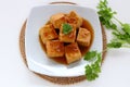 Sweet and sour tofu.