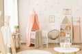 Cute pastel pink nursery