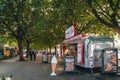 The Sweet Spot food trucks on South Bank, London, UK