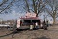 Sweet Spot mobile ice cream and hot food stand on the South Bank in London, UK