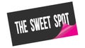 THE SWEET SPOT text on black pink sticker stamp