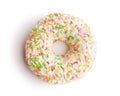 Sweet sprinkled donut.