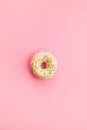 Sweet sprinkled donut.