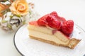 Sweet strawberry tart cake Royalty Free Stock Photo