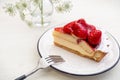 Sweet strawberry tart cake Royalty Free Stock Photo