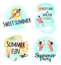 Sweet Summer Keep Calm and Have Fun Party Set