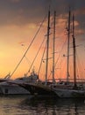 Sweet Sunset In Marina
