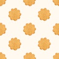 Sweet Swedish almond thins with ginger and cinnamon (Pepparkaka or Pepparkakor biscuits) repeat seamless pattern