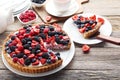 Sweet tart with berries