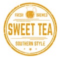 Sweet tea sign or stamp