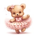 Sweet teddy ballerina graphics
