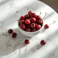 Sweet Temptation, Freshly Picked Cherries Royalty Free Stock Photo