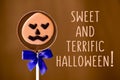 Sweet and terrific halloween Royalty Free Stock Photo