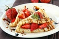 Sweet thin french style crepes