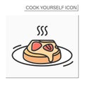 Sweet toast color icon