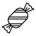 Sweet toffee icon, outline style Royalty Free Stock Photo
