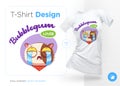 Sweet-tooth cat. Print on T-shirts, sweatshirts, cases for mobile phones, souvenirs