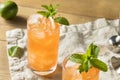 Sweet Tropical Zombie Cocktail with Rum Royalty Free Stock Photo