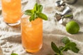 Sweet Tropical Zombie Cocktail with Rum Royalty Free Stock Photo