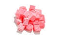 Sweet turkish delight isolated on white background Royalty Free Stock Photo