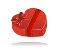 Sweet valentine chocolate box Royalty Free Stock Photo