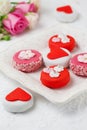 Sweet Valentine Petit Fours Royalty Free Stock Photo