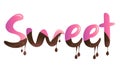 SWEET VECTOR, LETTERS LOGO TYPOGRAPHY, candy desiggn