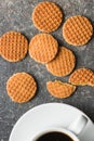 Sweet waffle biscuits