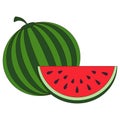 Sweet watermelon cartoon.