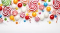 sweet white candy food