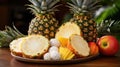 sweet white pineapple fruit