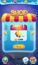 Sweet world mobile GUI shop screen video web games Royalty Free Stock Photo