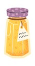 Sweet yellow fruit jam jar Royalty Free Stock Photo