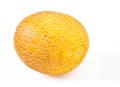 Sweet yellow melon, isolated on white Royalty Free Stock Photo