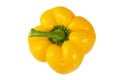 Sweet yellow pepper isolated on white background. Ingredients for cooking