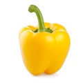 Sweet yellow pepper on white background Royalty Free Stock Photo