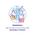 Sweeteners concept icon