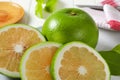 Sweetie fruit green grapefruit, pomelit Royalty Free Stock Photo
